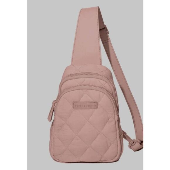 Popsy Quilted Pink Crossbody Bag - Picture 5 of 6